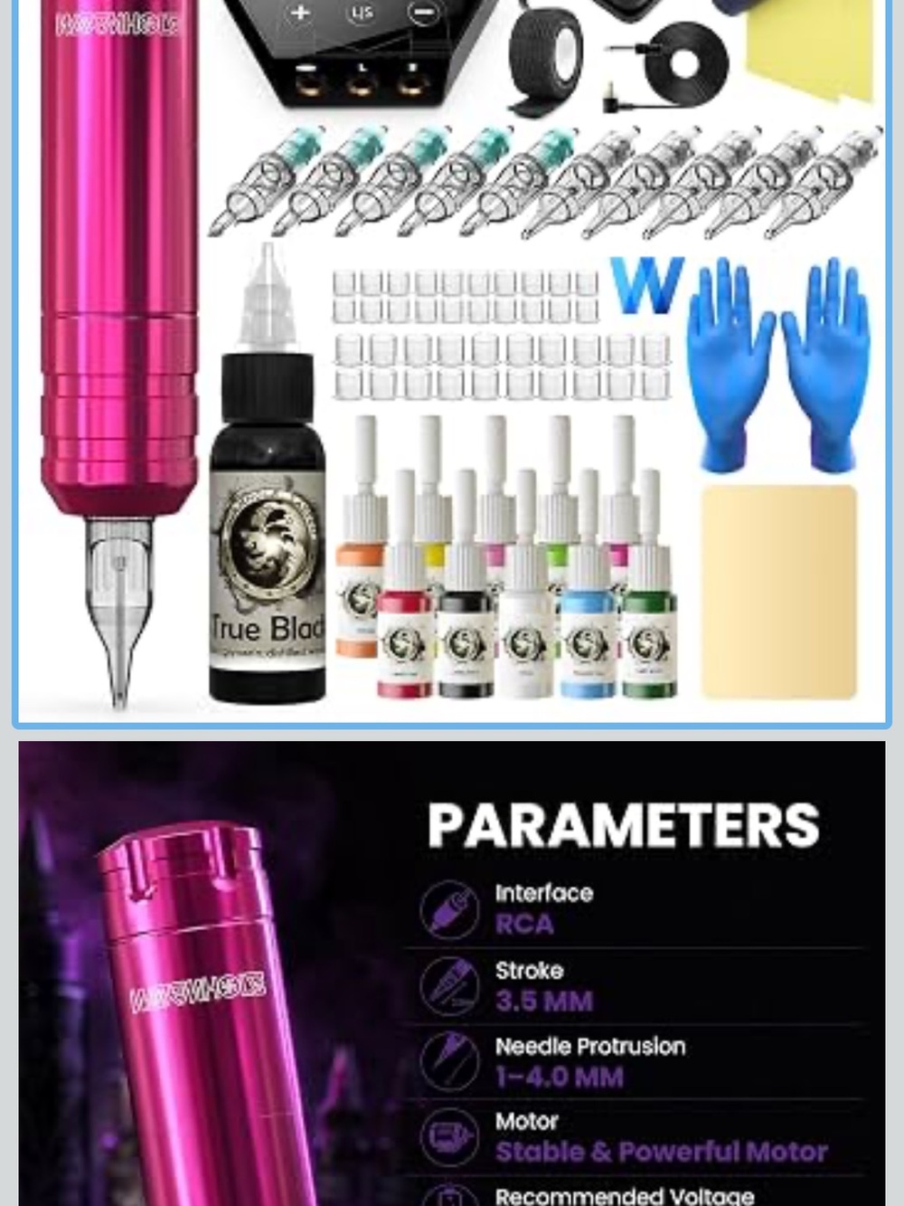 Professional Tattoo Pen Kit - Pink